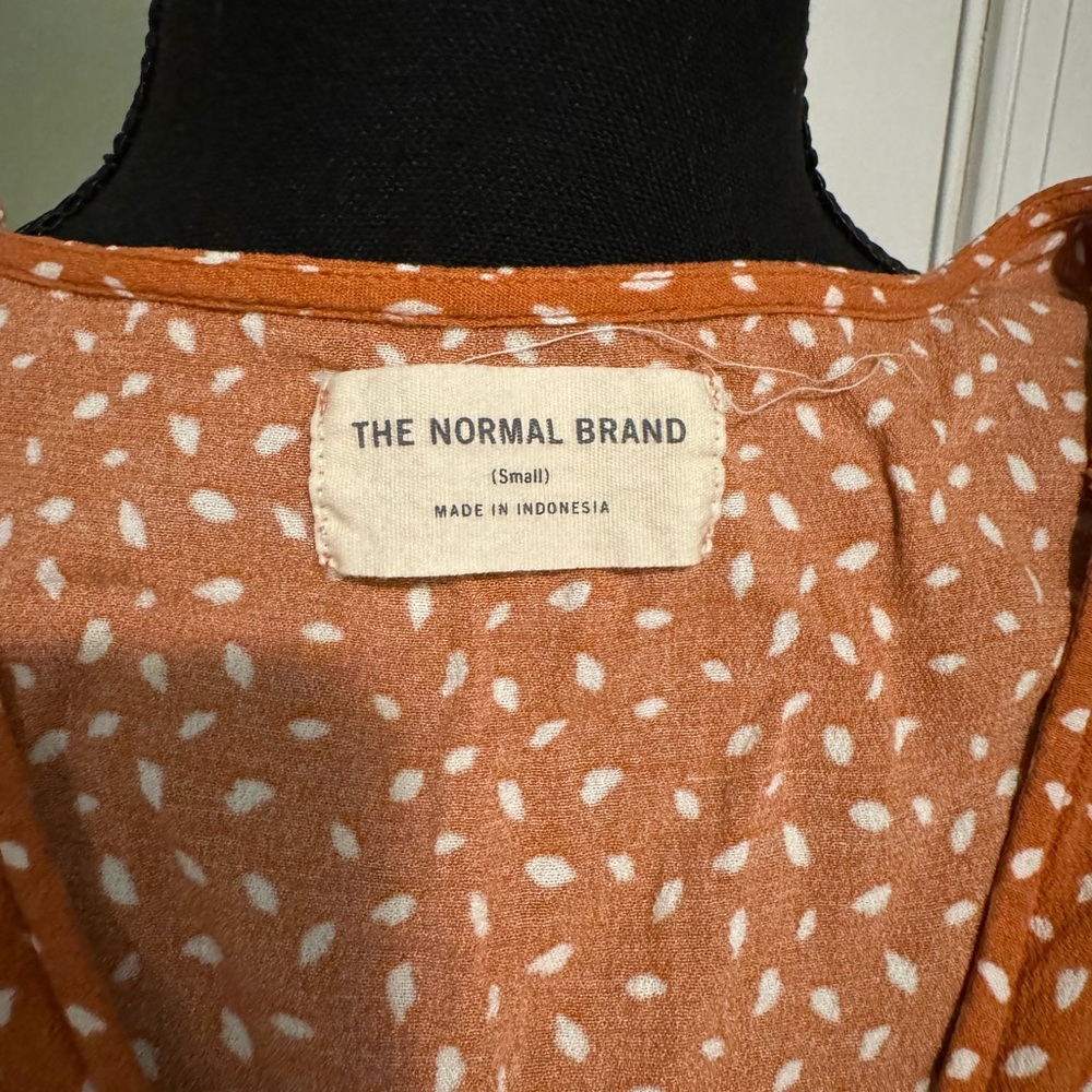 The Normal Brand Rust Button-Up Blouse - Picture 5 of 5